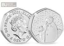 The 2021 UK 50p is the forth 50p coin released by The Royal Mint to feature The Snowman. This 50p has been protectively encapsulated and certified as superior Brilliant Uncirculated quality.
