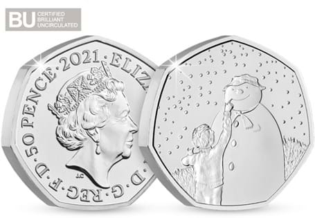 The 2021 UK 50p is the forth 50p coin released by The Royal Mint to feature The Snowman. This 50p has been protectively encapsulated and certified as superior Brilliant Uncirculated quality.