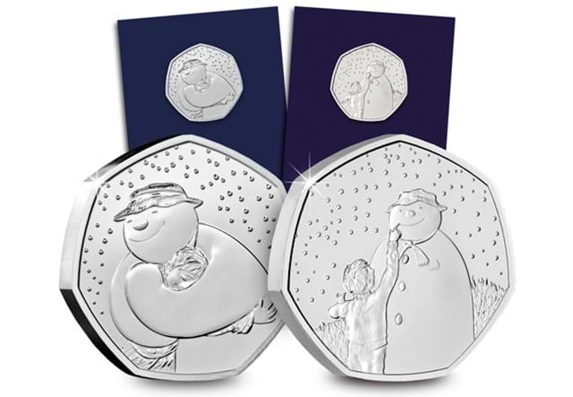 UK The Snowman™ 2020 & 2021 BU 50p Pair Both Reverses with Pack