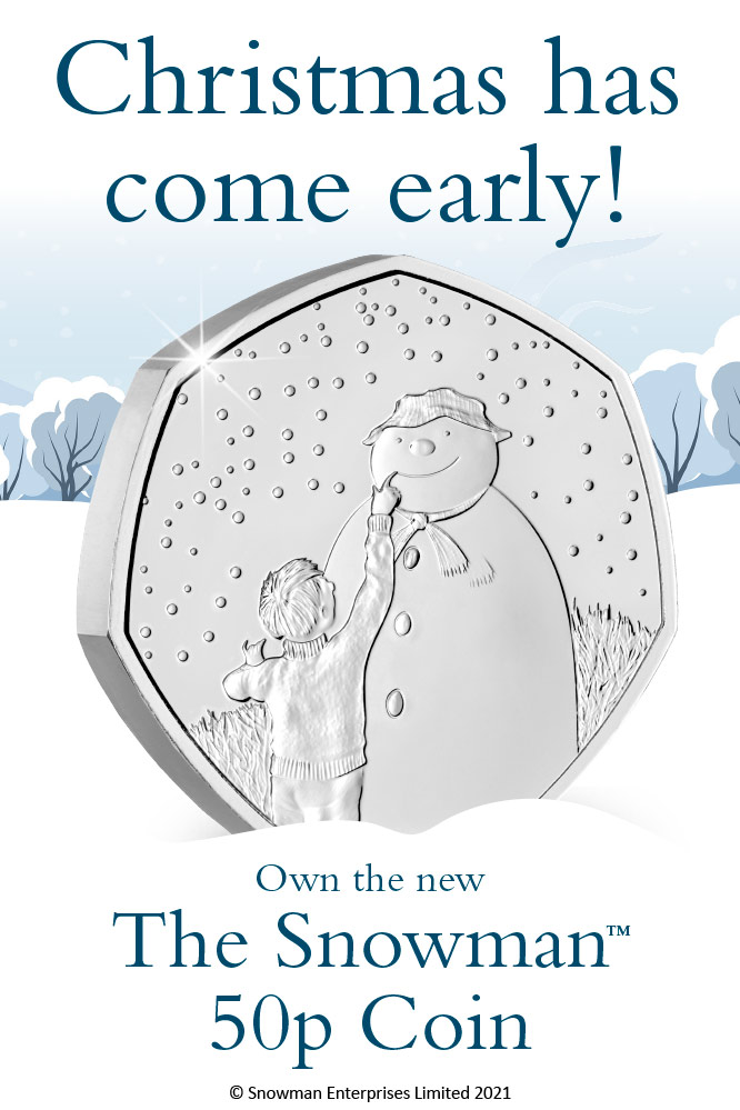 Own the new The Snowman™ 50p Coin