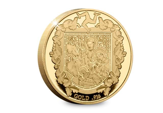 Isle of Man 2021 Christmas Gold Sovereign Reverse