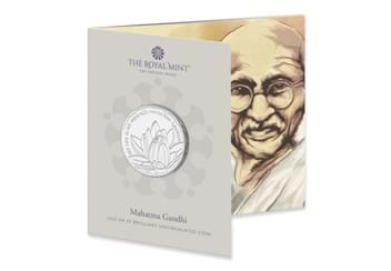 2021 Gandhi Advocate of Peace £5 BU Pack front