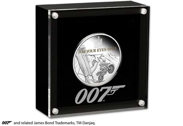 For Your Eyes Only 1oz Reverse in box