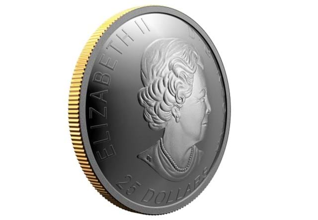 Canada 2021 Klondike Gold Rush Silver Proof Coin Obverse from the side