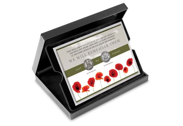 The Remembrance Day Collectors Frame at an angle