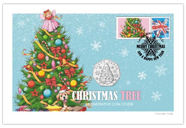 The Complete Christmas Traditions 50p Coin Cover Collection Christmas Tree cover