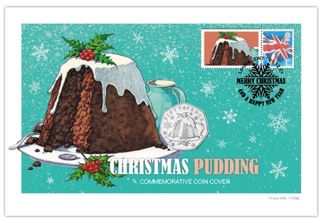 The Complete Christmas Traditions 50p Coin Cover Collection Christmas Pudding Cover