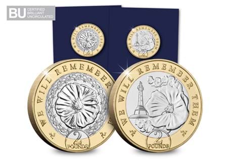 This £2 pair has been issued by the Isle of Man to mark Remembrance Day 2021. These £2 coins have been protectively encapsulated in Change Checker packaging.