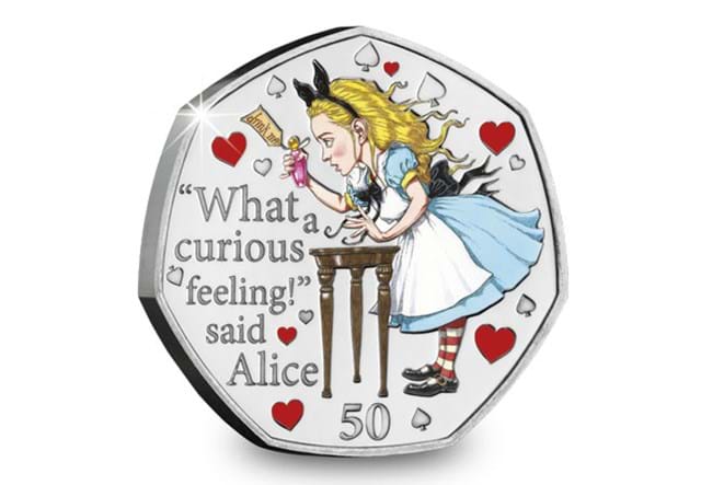 Alice's Adventures in Wonderland BU Colour 50p Reverse
