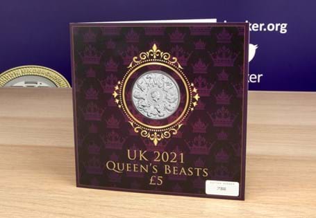 The Queen's Beasts celebratory £5 coin is now available to own in the LIMITED EDITION Display Card!