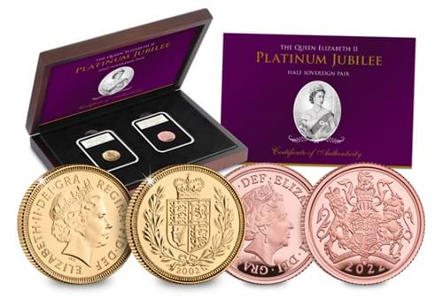 Platinum Jubilee Half Sovereign Pair