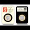 Alexander Graham Bell BU £2 Obverse and Reverse in capsule
