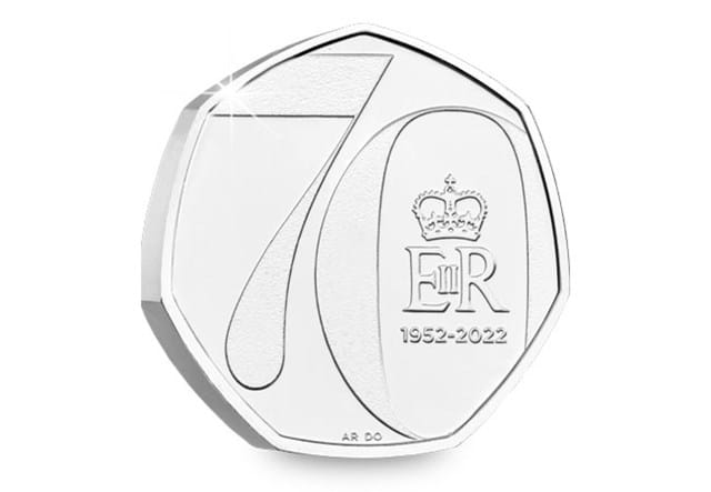 2022 Platinum Jubilee 50p Reverse