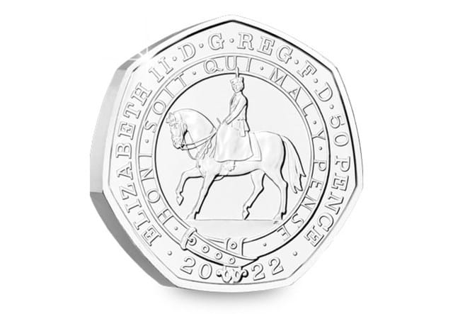 2022 Platinum Jubilee 50p Obverse