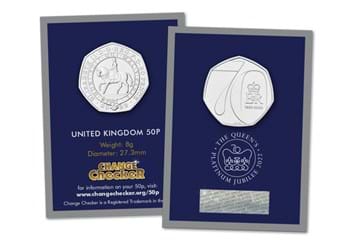 2022 Platinum Jubilee 50p Obverse and Reverse in Change Checker Pack