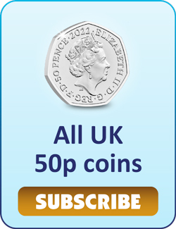 All UK 50p coins SUBSCRIBE