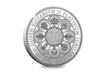The Platinum Jubilee Proof Five Pounds Reverse
