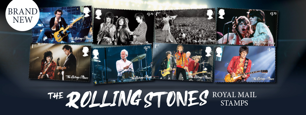 The Rolling Stones Royal Mail Stamps Brand NEW
