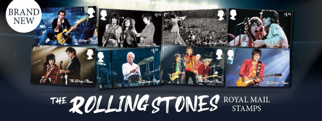 The Rolling Stones Royal Mail Stamps 