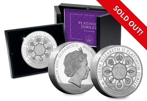 The Platinum Jubilee Silver Kilo Coin SOLD OUT Flash