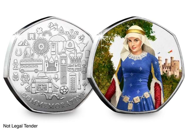Maid Marian Commemorative Obverse and Reverse - not legal tender