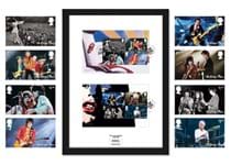 The 2022 UK Rolling Stones Stamps - Framed Edition features the brand new stamps from Royal Mail. This includes 8 stamps capturing moments from some of their legendary performances over the years. 
