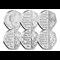 IOM National Anthem 50p Set all Reverses and Obverse