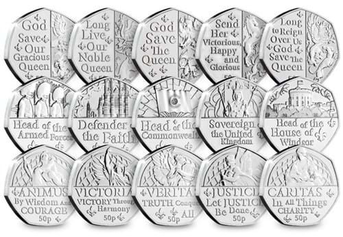 British Isles Platinum Jubilee BU 50p Packs