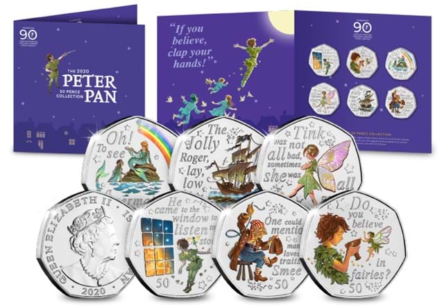 2020 Peter Pan 50p colour set