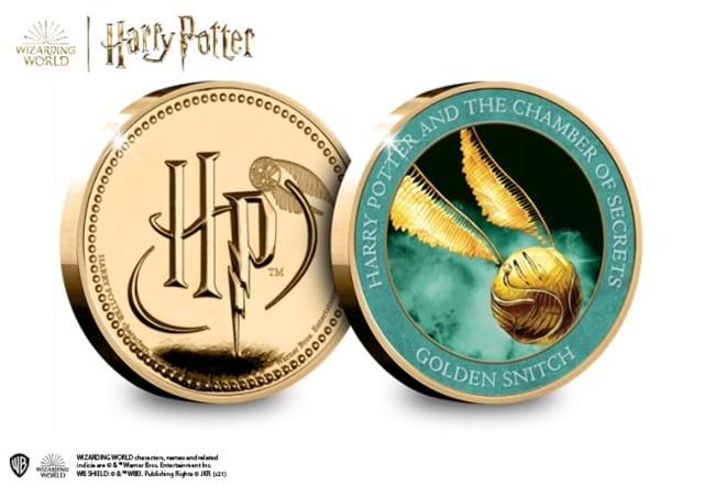 Harry Potter and the Chamber of Secrets medal obverse and reverse