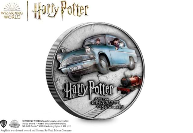 Harry Potter Flying Ford Anglia Masterpiece Reverse