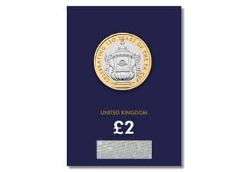 2022 UK 150th Anniversary of the FA Cup BU £2 Reverse in Change Checker Card