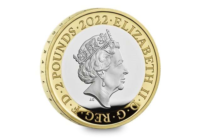 Silver FA Cup £2 Coin Obverse