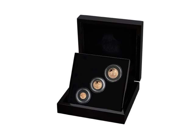 East India Company 2022 Platinum Jubilee Gold Proof 3-Coin Set