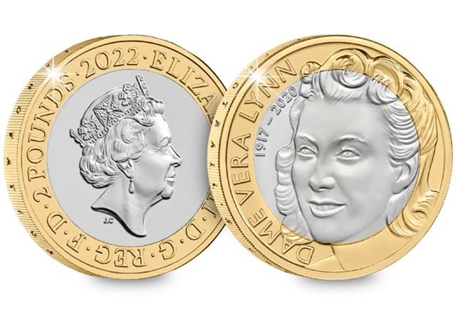 2022 Dame Vera Lynn £2 BU Obverse and Reverse