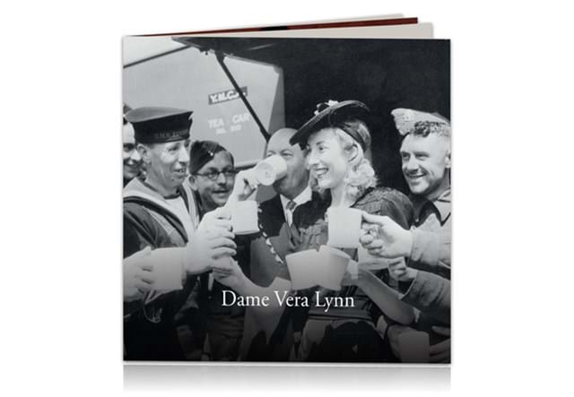2022 Dame Vera Lynn Silver Proof £2 Coin front of packaging