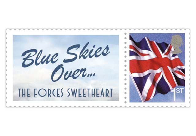 The Forces Sweetheart Silver UK Coin Cover stamp