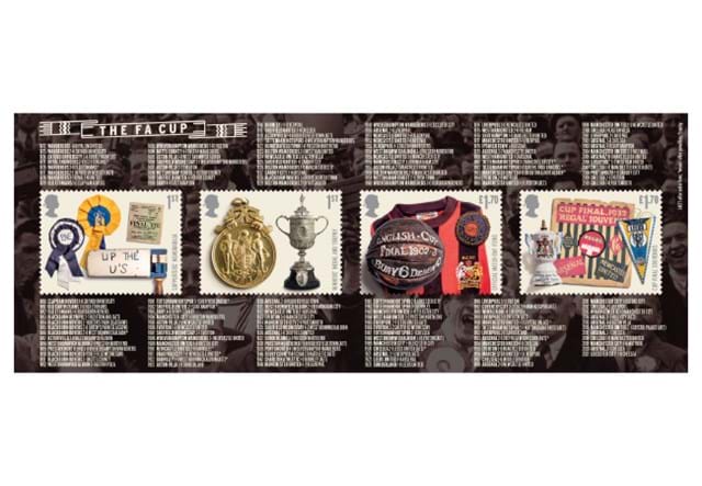 The FA Cup Stamps - Framed Edition Stamp sheet