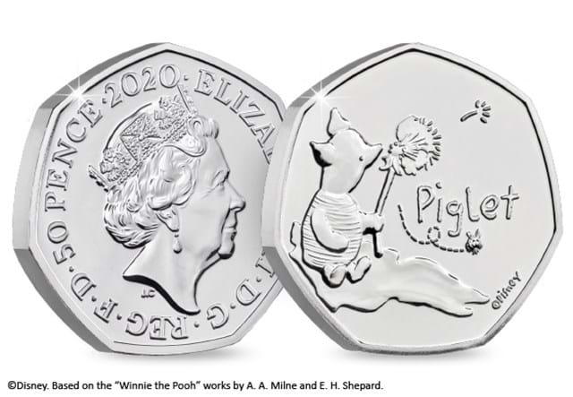 UK 2020 Piglet BU Pack Coin Obverse Reverse