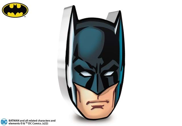 The Face of Batman 1oz Silver Coin Reverse