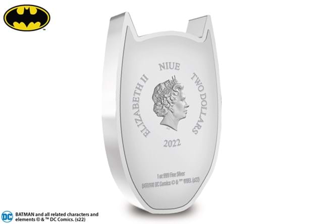 The Face of Batman 1oz Silver Coin Obverse
