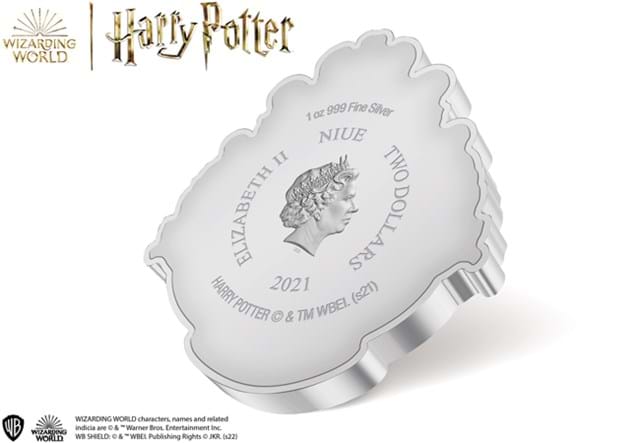 Buy 1 oz Silver Hogwarts™ Slytherin Crest (2021)
