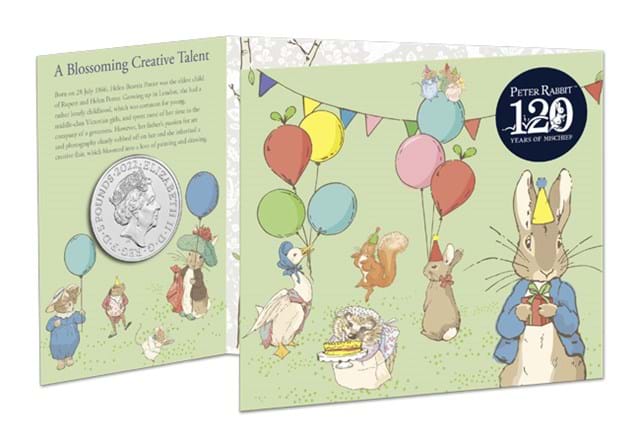 UK 2022 The Tale of Peter Rabbit™ £5 BU Pack back