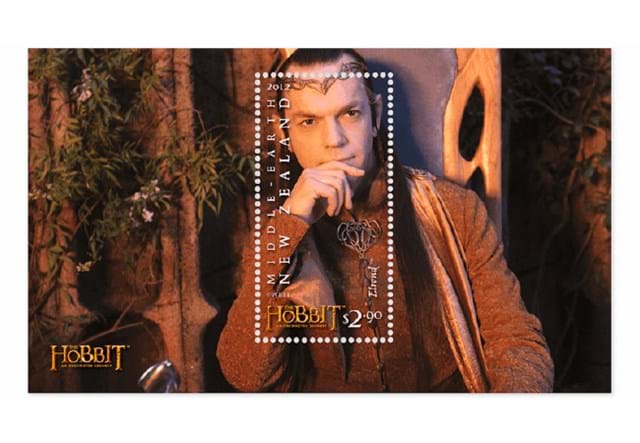 Official The Hobbit Stamps First Day Cover Elrond Stamp