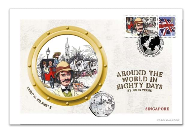 Around the World in 80 Days Cover Collection Singapore Cover