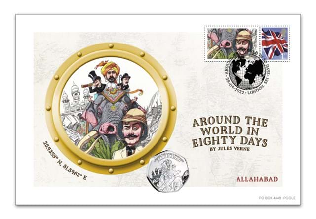Around the World in 80 Days Cover Collection Allahabad Cover