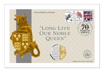 Long Live Our Noble Queen 50p Coin Cover