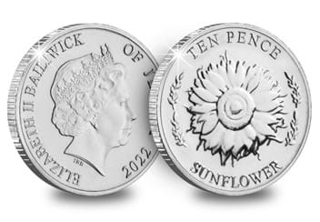 Sunflower 10p Obverse and reverse
