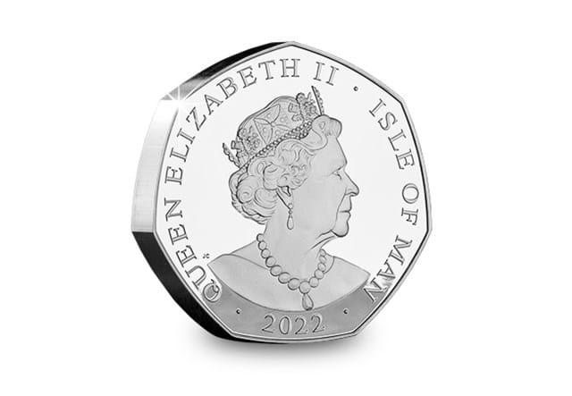 The God Save The Queen 5oz Silver Proof 50p Obverse