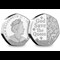 The God Save The Queen 5oz Silver Proof 50p Obverse and Reverse